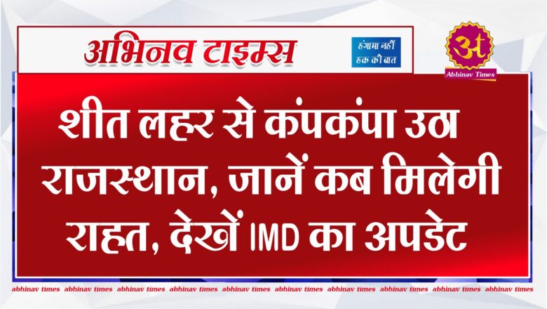 Rajasthan Weather: शीत लहर से कंपकंपा उठा राजस्थान, जानें कब मिलेगी राहत, देखें IMD का अपडेट