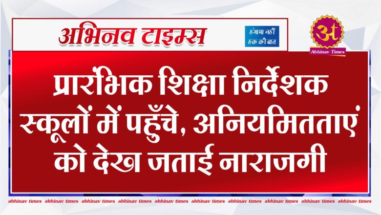 बीकानेर: प्रारंभिक शिक्षा निर्देशक स्कूलों में पहुँचे, अनियमितताएं को देख जताई नाराजगी